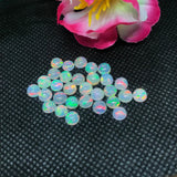 5MM Ethiopian Opal Round Pack 6 Pcs-Code #03- AAA Quality (3A Grade) Opal Cabochon - Ethiopian Opal Round Cabochon