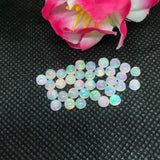 4MM Ethiopian Opal Round Pack 8 Pcs-Code #04- AAA Quality (3A Grade) Opal Cabochon - Natural Ethiopian Opal Round Cabochon