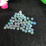 4MM Ethiopian Opal Round Pack 8 Pcs-Code #03- AAA Quality (3A Grade) Opal Cabochon - Ethiopian Opal Round Cabochon
