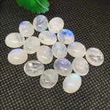 9X11 MM Moonstone AAA Rainbow Moonstone Cabochon-Natural Untreated Strong Blue Fire- Rainbow (Pack of 4 Pc.)