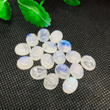 9X11 MM Moonstone AAA Rainbow Moonstone Cabochon-Natural Untreated Strong Blue Fire- Rainbow (Pack of 4 Pc.)