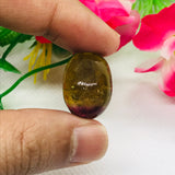 Bi-Color Tourmaline Cabochon , Size 20X15 MM , weight 21 carat ,Green Tourmaline gemstone loose cabs, code #T 77 , Tourmaline cabs