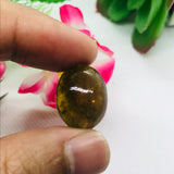 Green Tourmaline Cabochon , Size 18X14 MM , weight 15 carat , Green Tourmaline gemstone loose cabs, code #T 82 , Tourmaline cabs