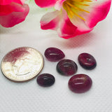 Pink Tourmaline Cabochon , weight 22.5 carat , Tourmaline gemstone loose cabs, code #T 90 , Tourmaline cabs , Pack of 5 Pcs