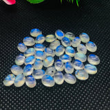 4X6MM Moonstone Oval Cabs, Pack of 8 Pc. Good Quality Cabochons Code AAAA , Moonstone Cabochon , Blue Flash Moonstone