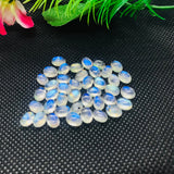 5X7MM Moonstone Oval Cabs, Pack of 6 Pc. Good Quality Cabochons Code AAAA , Moonstone Cabochon , Blue Flash Moonstone