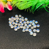 5MM Moonstone Round Rainbow Cabs, Pack of 8 Pc. Good Quality Cabochons Code AAAA , Moonstone Cabochon