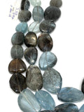 Moss Aquamarine Faceted Nuggets 19-20 x 22-30 mm size Length 17 inch Top Quality AAAA- Moss Aquamarine Beads