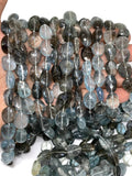 Moss Aquamarine Faceted Nuggets 10x13-15 mm size Length 17 inch Top Quality AAAA- Moss Aquamarine Beads