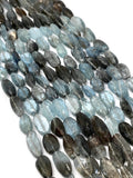 Moss Aquamarine Faceted Nuggets 9x13-16 mm size Length 17 inch Top Quality AAAA- Moss Aquamarine Beads