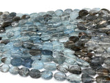 Moss Aquamarine Faceted Nuggets 9-10 x 12-14 mm size Length 8 inch Top Quality AAAA- Moss Aquamarine Beads