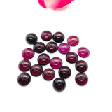 10MM Garnet Round Cabs, Pack of 4 Pc, Good quality Cabochons , natural red garnet , red garnet cabs , Origin India