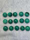 10MM Malachite Smooth Round Cabs, Top Quality Cabochon Pack of 4 Pc