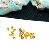 Citrine Round Cut 3 mm size Pack of 10 pcs  AAA Quality- Natural Citrine faceted - Citrine Loose Stone