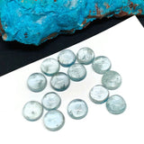 Aquamarine Round Cabs 8 mm - Aquamarine cabochon Pack of 4 Pcs Good Quality cabs- Blue Aquamarine