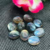 Labradorite Oval 9X11 MM  Cabs. Natural Blue Fire Cabs , Gemstone cabs pack of 4 pc , Gemstone cabs