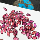 Garnet Marquise Faceted 4x8 mm pack of 6 pcs - Rhodolite Garnet Marquise Cut Cabochon - Garnet Loose Stone - AAA Quality Stones