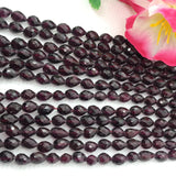 Garnet faceted Drop 4X6 MM , Length 20 Inch , Natural Indian Red garnet , garnet briolette shape , Garnet Drop beads