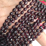 Garnet faceted Drop 4X6 MM  , Length 20 Inch , Natural Indian Red garnet , garnet briolette shape , Garnet Drop beads