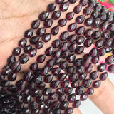 Garnet faceted Drop 4X6 MM , Length 20 Inch , Natural Indian Red garnet , garnet briolette shape , Garnet Drop beads
