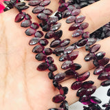 Garnet Marquise 5X9 MM faceted  , Length 10 Inch , Natural Red garnet , garnet briolette shape . Garnet Fancy shape .