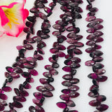 Garnet Marquise 5X9 MM faceted , Length 10 Inch , Natural Red garnet , garnet briolette shape . Garnet Fancy shape .