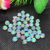 6MM Ethiopian Opal Round Pack 2 Pcs-Code #01- AAAA Quality (4A Grade) Opal Cabochon - Ethiopian Opal Round Cabochon