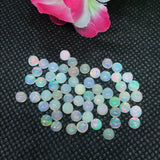 4MM Ethiopian Opal Pack 16 Pcs-Code #05- AAA Quality (3A Grade) Opal Cabochon - Ethiopian Opal Round Cabochon- Opal Cabochon