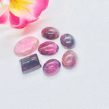 Pink Tourmaline Cabochon , weight 49.50 carat , Tourmaline gemstone loose cabs, code #T 88 , Tourmaline cabs , Pack of 7 Pcs