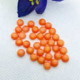 8MM Sea bamboo Coral cabochon , Pink coral Cabs, Gemstone loose cabs . Pink cabochon. Ring size cabs. earring pair , Pack of 6 Pcs.