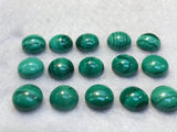 10MM Malachite Smooth Round Cabs, Top Quality Cabochon Pack of 4 Pc