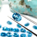 Blue Topaz Oval Cut 5x7 mm - Pack of 2 Pcs - Swiss Blue Topaz Cut - Loose Stone - Natural Blue Topaz loose stone