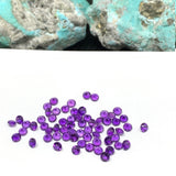 Amethyst Round Cut 3 mm Pack of 10 pcs- African Amethyst Round Cut Stone - Natural Amethyst Loose Stone