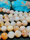 Cherry Blossom Agate 12MM Round Beads- Perfect Round Beads AAA Quality 40 cm length - Gemstone Round Beads