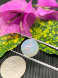 Ethiopian Opal Cabochon 13 mm Size Code #ET17 - Weight 7.5 cts  AAA Quality Opal Cabochon - Natural Ethiopian Opal Cabs- Video Available