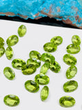 Peridot oval 4X6 mm cut stone - Pack of 5 pcs  - Natural Peridot Faceted oval   - Peridot loose Stones