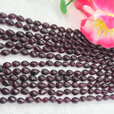 Garnet faceted Drop 4X6 MM , Length 20 Inch , Natural Indian Red garnet , garnet briolette shape , Garnet Drop beads