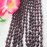 Garnet faceted Drop 4X6 MM  , Length 20 Inch , Natural Indian Red garnet , garnet briolette shape , Garnet Drop beads