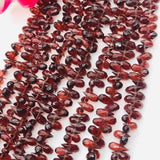 Garnet Brown  3X7 MM faceted Drop , Length 10 Inch , Natural Brown garnet , garnet briolette shape . Mozambique Garnet