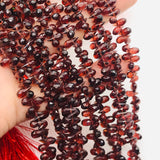 Garnet Brown  3X7 MM faceted Drop , Length 10 Inch , Natural Brown garnet , garnet briolette shape . Mozambique Garnet