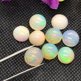 Ethiopian Opal 11MM Cabochon Code E#5- AAA Quality Ethiopian Opal Round Cabs-Video Available pack of 1 Pc , video available