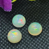 Ethiopian Opal 8MM Cabochon Code E#15- Weight 1.35 cts  AAA Quality  Ethiopian Opal Round Cabs , Pack of 1 PC Video Available