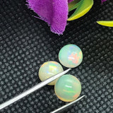 Ethiopian Opal 8MM Cabochon Code E#15- Weight 1.35 cts  AAA Quality  Ethiopian Opal Round Cabs , Pack of 1 PC Video Available