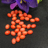 Sea bamboo Coral 8X6 MM cabochon , Pink coral Cabs, Gemstone loose cabs . Pink cabochon. Ring size cabs. earring pair , Pack of 4 Pcs.