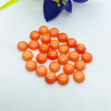 8MM Sea bamboo Coral cabochon , Pink coral Cabs, Gemstone loose cabs . Pink cabochon. Ring size cabs. earring pair , Pack of 6 Pcs.