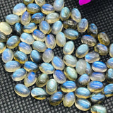 Labradorite Oval 4X6 MM  Cabs. Natural Blue Fire Cabs , Gemstone cabs pack of 6 pc , Gemstone cabs