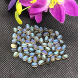 Labradorite Oval 4X6 MM Cabs. Natural Blue Fire Cabs , Gemstone cabs pack of 6 pc , Gemstone cabs
