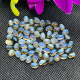 Labradorite Oval 4X6 MM Cabs. Natural Blue Fire Cabs , Gemstone cabs pack of 6 pc , Gemstone cabs