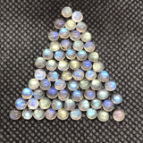 4MM Labradorite Round Cabs. Natural Blue Fire Cabs , Gemstone cabs pack of 10 pc , Gemstone cabs
