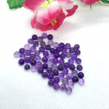 Amethyst 5MM Cabs ,AA Quality Pack of 10 Pieces , African Amethyst cabochon , Loose stone . purple Amethyst cabs